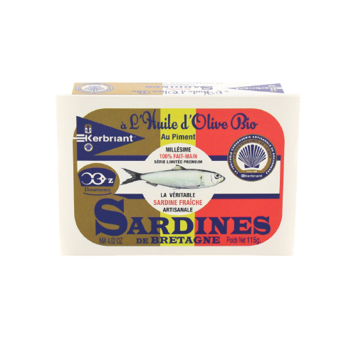 Sardines à l’huile d’olive Bio et au Piment