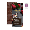 Tablette au Chocolat noir 72%, Framboise & Cranberry